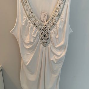 White House Black Market NWT embellished tank